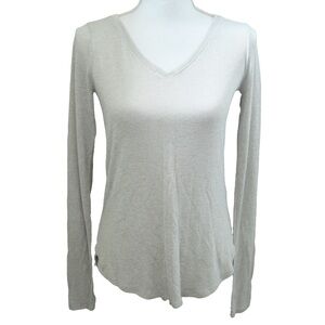 ABERCROMBIE & FITCH Sweater Women’s SZ M Beige Soft A&F Cozy Long Sleeves V-Neck
